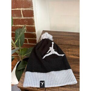 Jordan Jumpman Pom Beanie Hat – Black & Gray